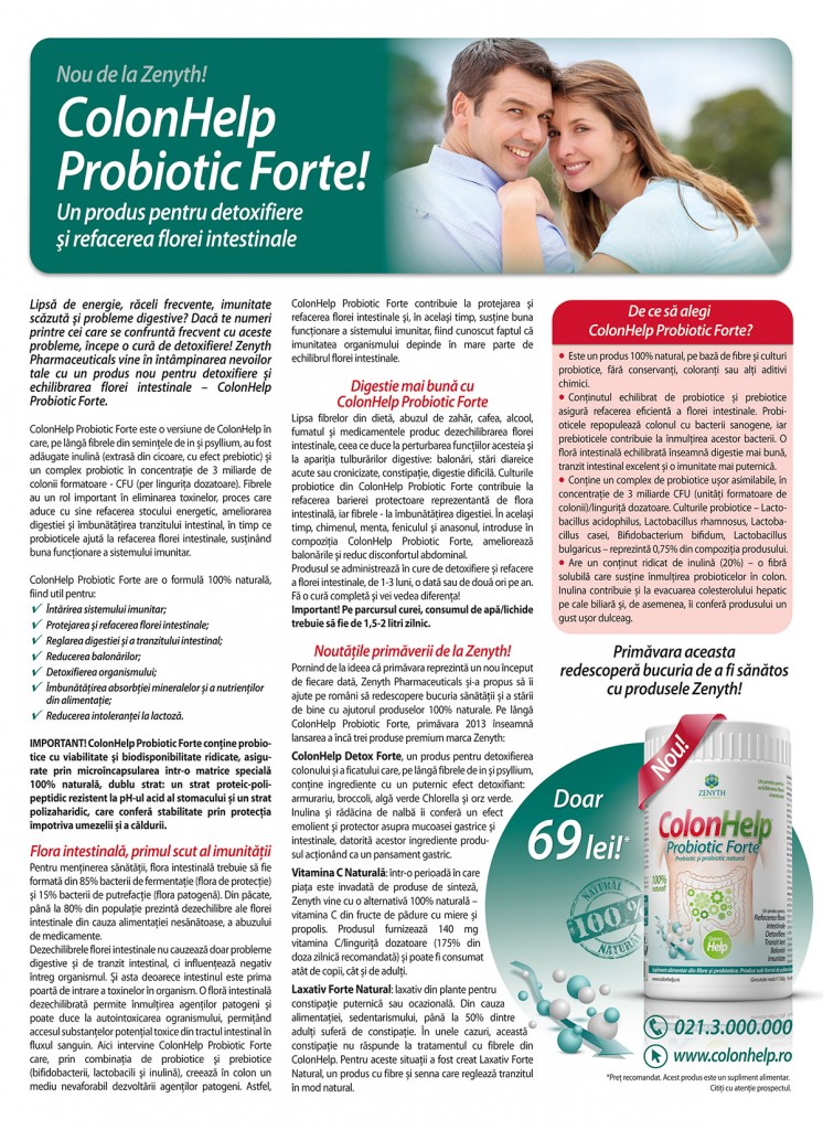 Colon Help Probiotic Forte, g, Zenyth : Farmacia Tei online